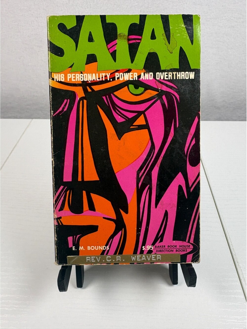 Satan His Personality Power Overthrow EM Bounds Vintage 1973 Psychedelic Cover